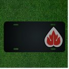 Custom Personalized License Plate With Add Names To Fancy Flame Heart Design NEW