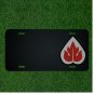 Custom Personalized License Plate With Add Names To Fancy Flame Heart Design NEW