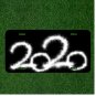 Creative License Plate Auto Tag With 2020 In White Grafitti