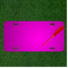 Custom Personalized Car License Plate With Add Names To Screwdriver Tool
