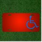 Custom Personalized License Plate With Add Names To Wheelchair Disability