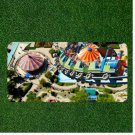 Custom Personalized License Plate Auto Tag With Rides At Theme Park Design