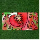Custom Personalized License Plate Auto Tag With Broken Heart Cartoon Design NEW