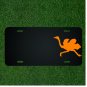 Custom Personalized License Plate With Add Names To Ostrich Orange Large Birds