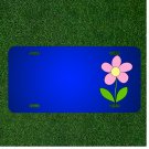 Custom Personalized License Plate With Add Names To Flower Daisy Yellow Pink