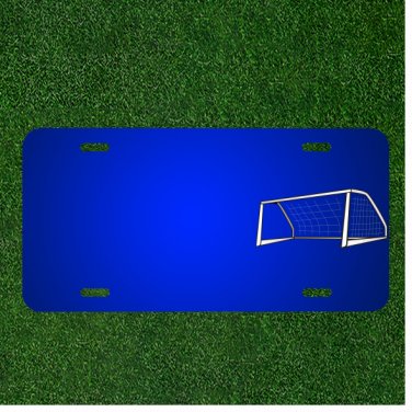 Custom Personalized License Plate With Add Names To Goal Football Net Soccer