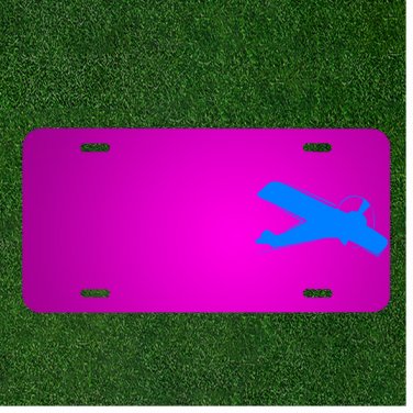 Custom Personalized Car License Plate With Add Names To Plane Air Flying