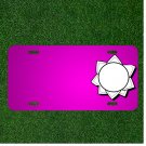Custom Personalized Car License Plate With Add Names To Sun Star Solar