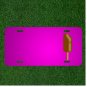 Custom Personalized Car License Plate With Add Names To Popsicle Brown Stick
