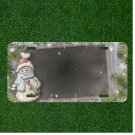 Snowman Christmas Fir Green Custom Novelty License Plate Car Tag