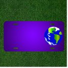Custom Personalized License Plate With Add Names To Earth Planet Space