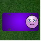 Custom Personalized License Plate With Add Names To Emoticon Mad Expression