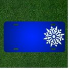 Custom Personalized License Plate With Add Names To Snowflake Flake Snow