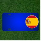 Custom Personalized License Plate With Add Names To Spain Flag Graphic