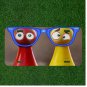 Custom Personalized License Plate Auto Tag With Chess Piece Emoji Designs
