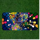 Custom Personalized License Plate Auto Tag With Colorful Vortex Squares NEW