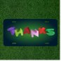 Custom Personalized License Plate Auto Tag With THANKS Colorful Words NEW