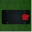 Custom Personalized License Plate With Add Names To Fancy Red Leaf Design NEW