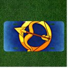 Custom Personalized License Plate Auto Tag With Sagittarius Zodiac Sign