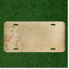 Custom Personalized License Plate Auto Tag With Swan Background Add Names