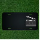 Custom Personalized License Plate With Add Names To Movie Clapper Board Design