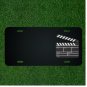 Custom Personalized License Plate With Add Names To Movie Clapper Board Design