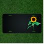 Custom Personalized License Plate With Add Names To Yellow Sunflower Design NEW