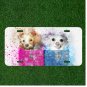 Custom Personalized License Plate Auto Tag With Two Magical Dogs Design CUTE