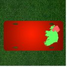 Custom Personalized License Plate With Add Names To Ireland Country Green Map