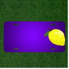 Custom Personalized License Plate With Add Names To Lemon Whole Yellow Fruit