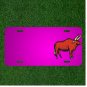 Custom Personalized Car License Plate With Add Names To Bull Red Stylized