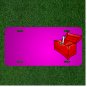 Custom Personalized Car License Plate With Add Names To Toolbox Red Metal