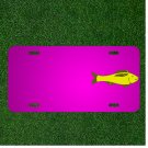 Custom Personalized Car License Plate With Add Names To Fish Yellow Animal