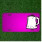 Custom Personalized Car License Plate With Add Names To Beer Black Glass