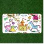Creative License Plate Auto Tag With Cool Kids Drawing Toy Horse Castle And More
