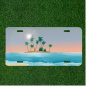 Custom Personalized License Plate Auto Tag With Amazing Island Image Add Names