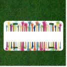 Custom Personalized License Plate Tag With Colorful Hands Add Names In Middle