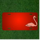 Custom Personalized License Plate With Add Names To Pink Bird Swimming Wings