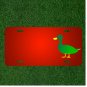Custom Personalized License Plate With Add Names To Green Bird Duck Animal