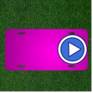 Custom Personalized Car License Plate With Add Names To Play Button Audio