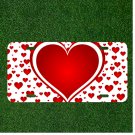 Custom Personalized License Plate Car Tag With FANCY HEART Add Names NEW