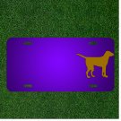 Custom Personalized License Plate With Add Names To Dog Silhouette Pet