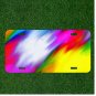 Custom Personalized License Plate Auto Tag With Colorful Vivid Paint Splash NEW