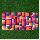 Custom Personalized Car License Plate With Abstract Background Geometry