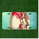 Custom Personalized License Plate Auto Tag With Dog Painting Cute Design