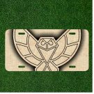 Custom Personalized License Plate Auto Tag With Stunning Owl Design Art