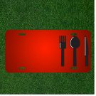 Custom Personalized License Plate With Add Names To Cutlery Fork Knife