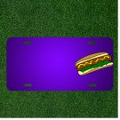 Custom Personalized License Plate With Add Names To Hot Dog Meal Food Lunch
