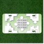 Custom Personalized License Plate Auto Tag With TEAM Success Puzzle Piece