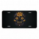 Custom Novelty Aluminum License Plate With Colorful Skull Add Texts Or Names